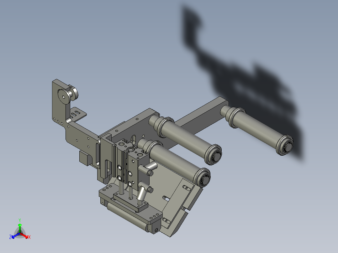 AR剝料組件正等轴测图