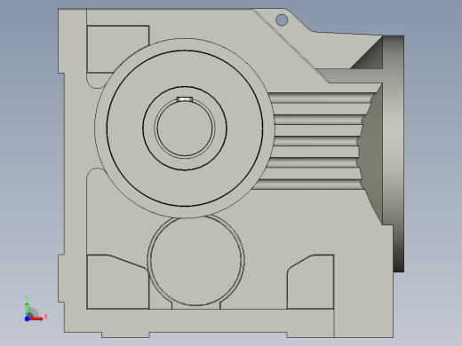 K斜齿锥齿轮减速机K97R57速比258前视缩略图