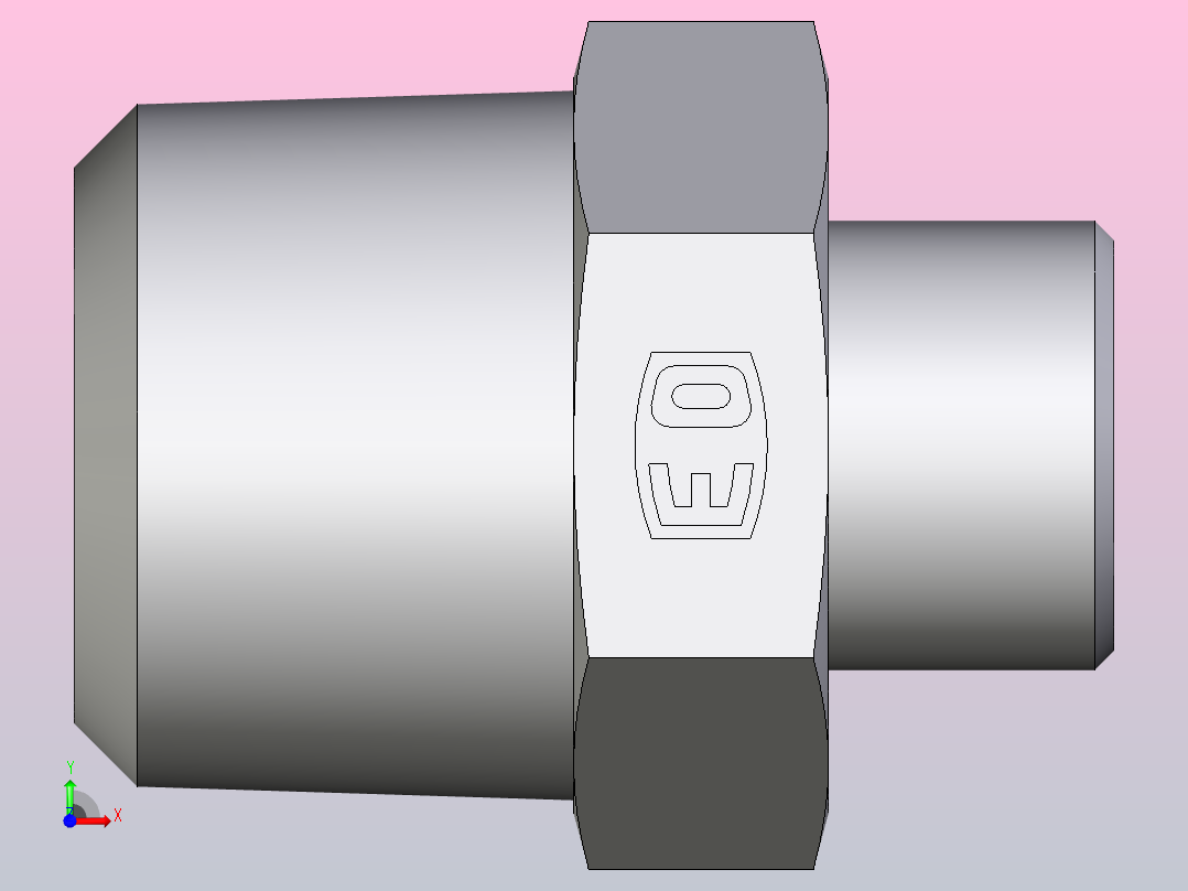 公螺柱连接器GE14S1NPT71X前视图
