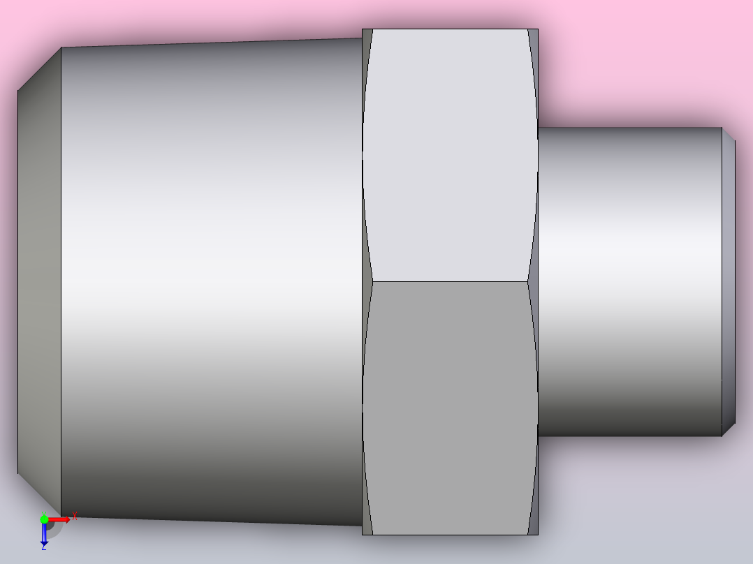 公螺柱连接器GE14S1NPT71X俯视图