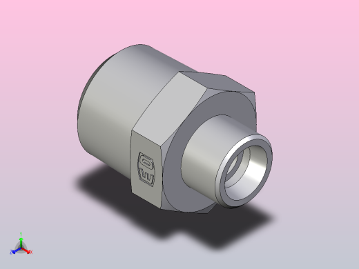 公螺柱连接器GE14S1NPT71X正等轴测缩略图