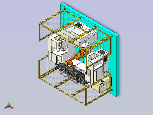 数控车床机器人上下料自动化生产线设计