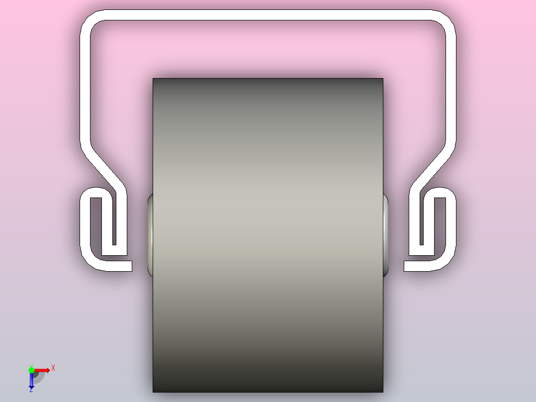 带有钢脚轮表面的输送滚轮St D30 镀锌俯视图