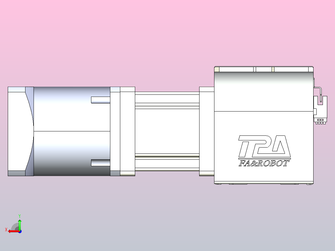 带式直线轴半闭式TPA-ONB-100-232-L1150-DL-J90-N3后视图