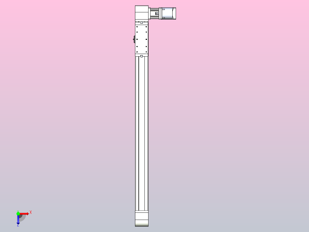 带式直线轴半闭式TPA-ONB-100-232-L1150-DL-J90-N3俯视图