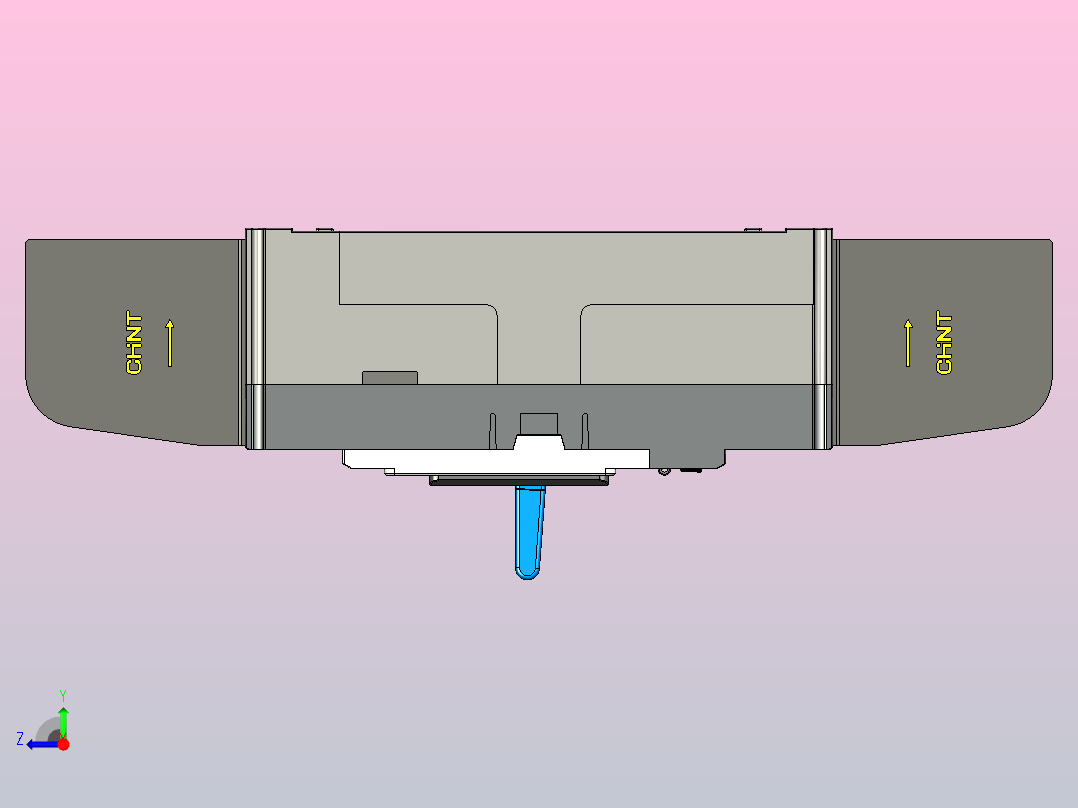 NM5S-1000 4P塑料外壳式断路器三维模型202209右视图