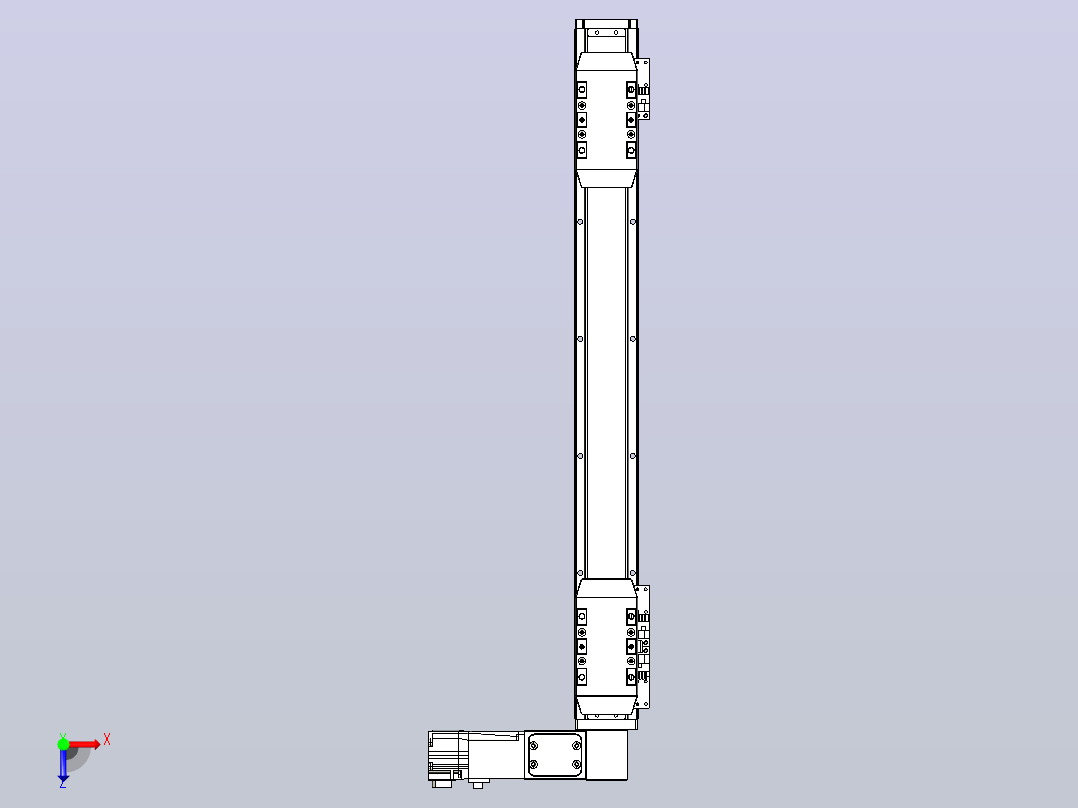 皮带直线轴双滑块型TPA-GCBS-50-P42-L150-DR-M10-N3俯视图