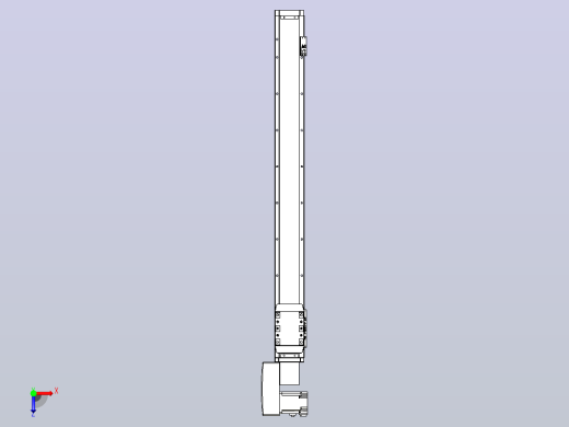机器人皮带驱动直线轴TPA-GCB-80-P60-L750-QL-M20-N3俯视缩略图