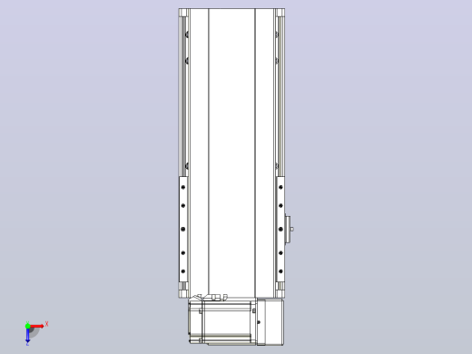 皮带直线轴半封闭可选导轨TPA-HNB-202D-140-L200-RU-C-P75-N3俯视缩略图