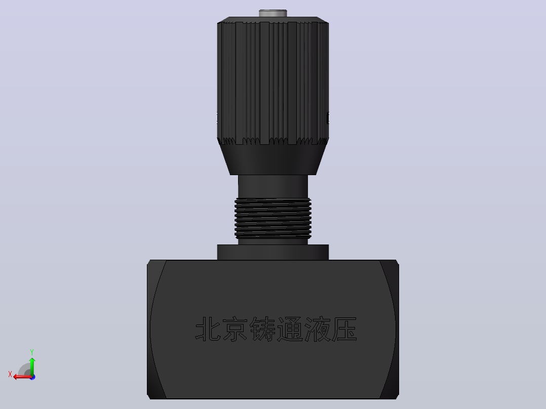 DV25 节流截止阀后视图