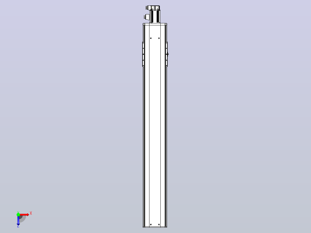 日规模组半封闭丝杆TPA-HNR-220D-3210C-L1400-M-Y-P1K-N3俯视图