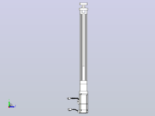 轻载电动缸TPA-ESR40-1210C-L350-M-QDX-W-P40-C3左视缩略图