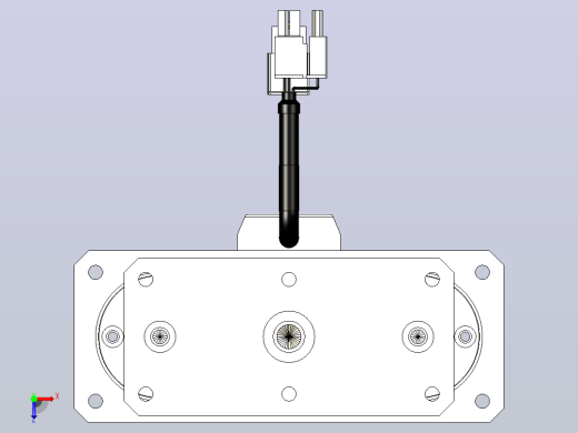 轻载电动缸TPA-ESR40-1210C-L350-M-QDX-W-P40-C3俯视缩略图