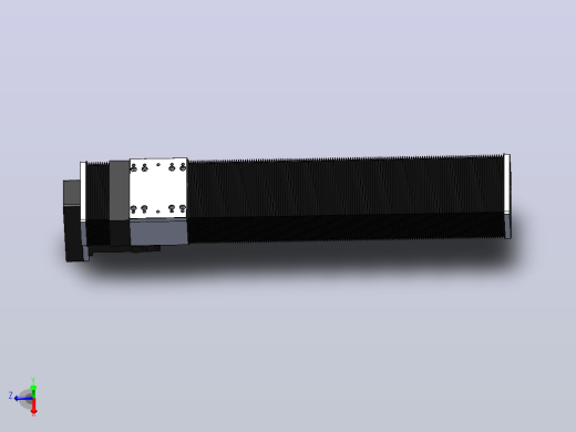 DMSF100-DCR风琴罩丝杆模组直线模组（电机下折)[DMSF100-L05S500-DT400-A2U-DCR-P5]