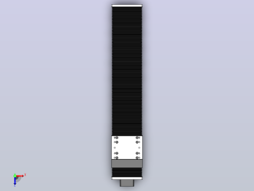 DMSF100-DCR风琴罩丝杆模组直线模组（电机下折)[DMSF100-L05S500-DT400-A2U-DCR-P5]俯视缩略图