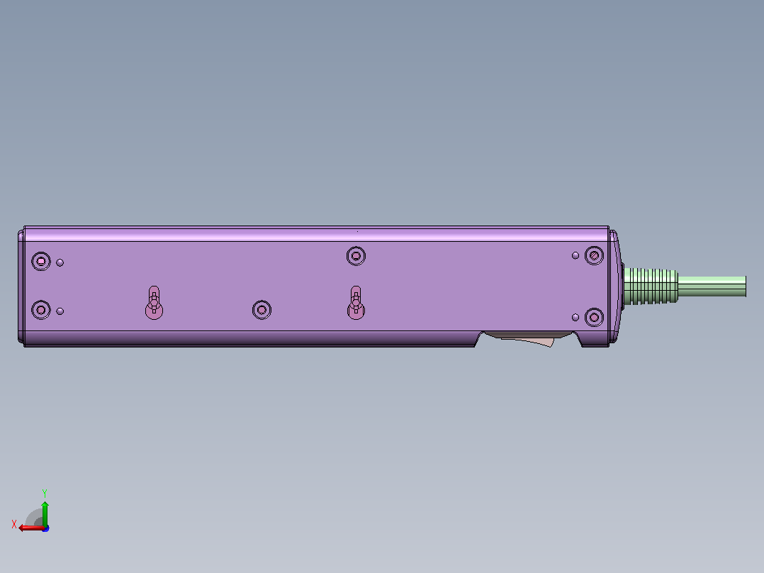 公牛插座模型5后视图