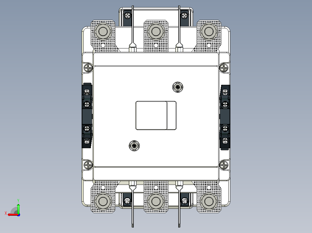 NC5NE-760S 3P交流接触器三维模型202408后视图