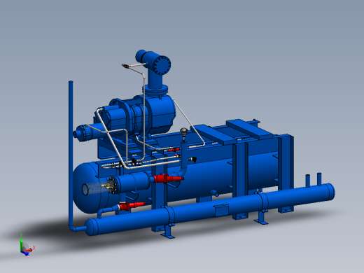 分离器分离设备3d-oil-separator-1832-模型格式为 sw主视缩略图