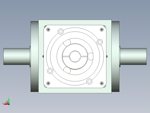 PW140双轴 PLX120-L1 22-110-145-M8转向器PW140 双轴输出 带120直齿减速机后视缩略图