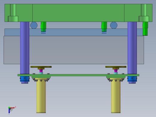 石墨块生产线夹具设计（两套）（SW+CAD）俯视缩略图