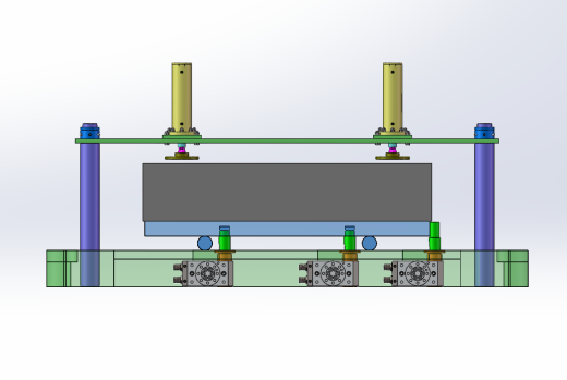 石墨块生产线夹具设计（两套）（SW+CAD）缩略图