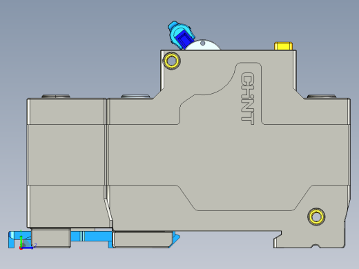 NXBLE-125G 3P剩余电流动作断路器三维模型202307左视缩略图