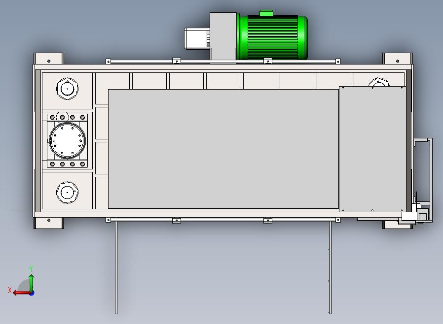 A29-吸塑液压裁断机后视图