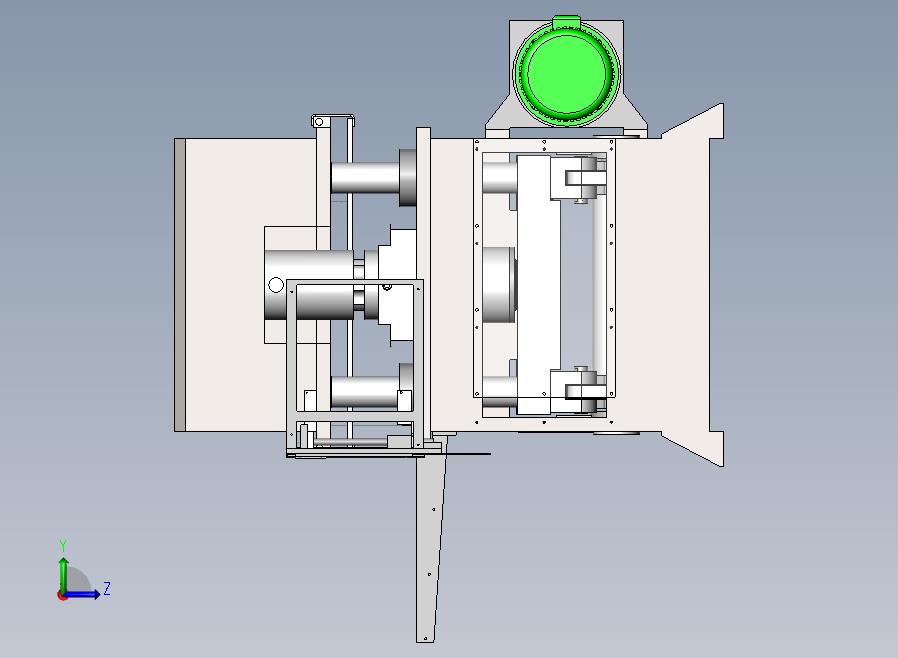 A29-吸塑液压裁断机左视图