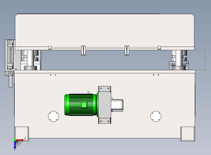 A29-吸塑液压裁断机俯视图