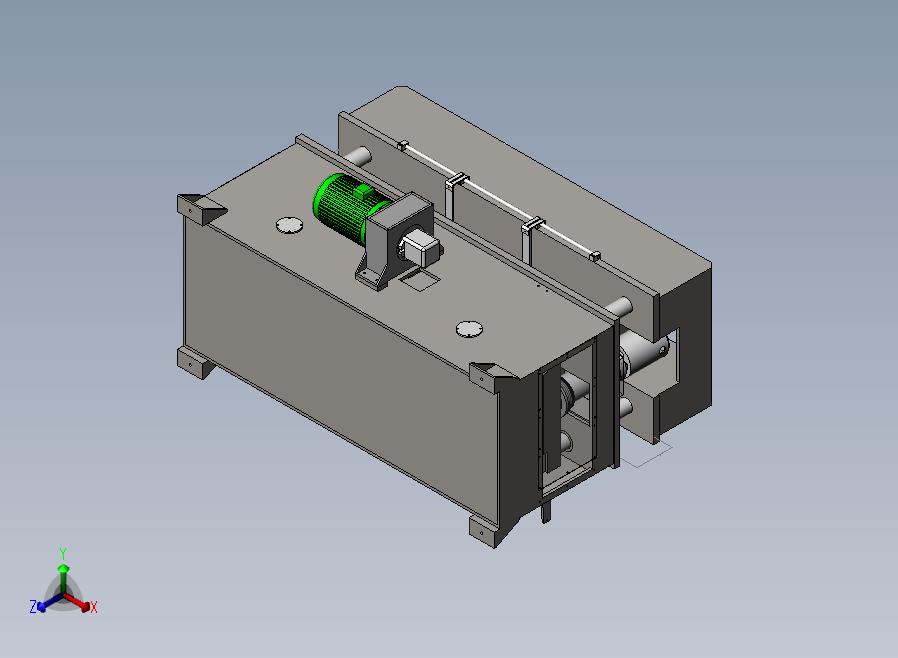 A29-吸塑液压裁断机正等轴测图