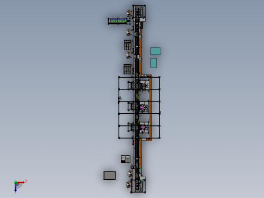 半自动化焊接生产线俯视缩略图