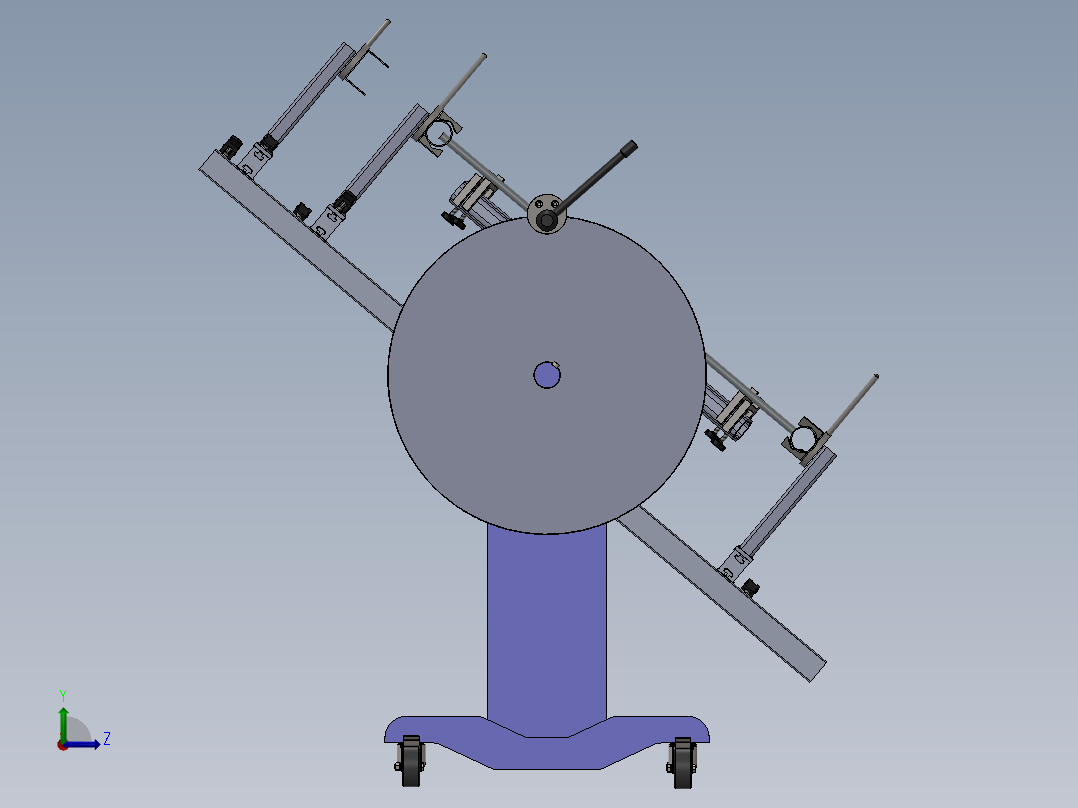 栅栏焊接夹具左视图