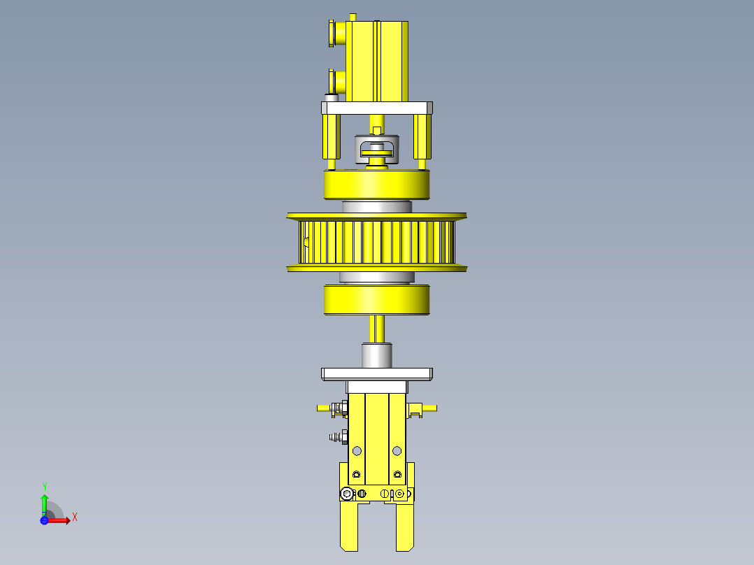工件90°转移机构（空压设备化）前视图