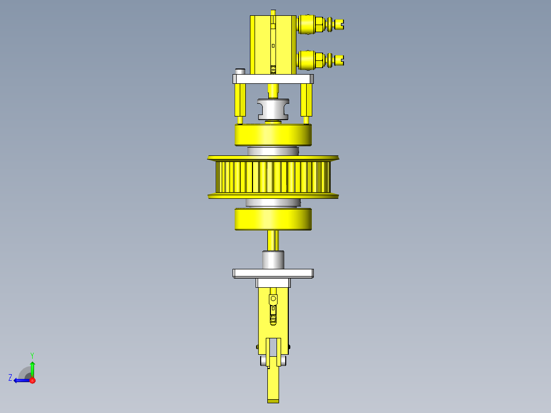 工件90°转移机构（空压设备化）右视图