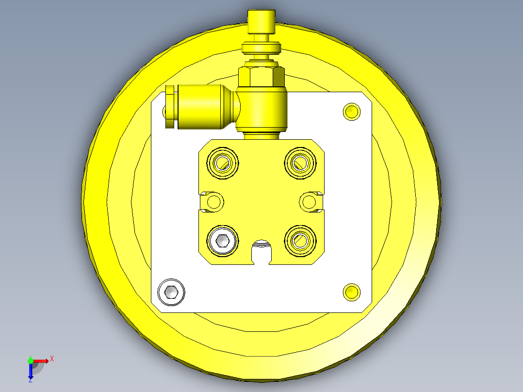 工件90°转移机构（空压设备化）俯视图