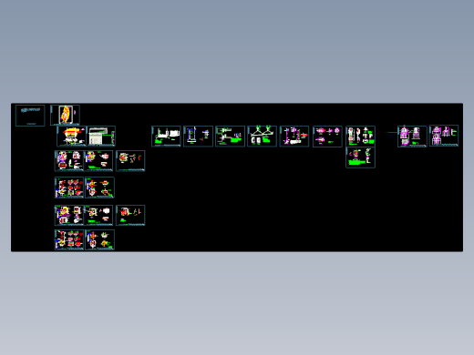 人行玻璃吊桥栈道施工节点CAD图纸玻璃栈道吊桥基础定位拉索连接