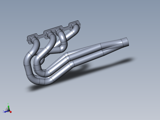 V8发动机单边三Y型排气头SW2007