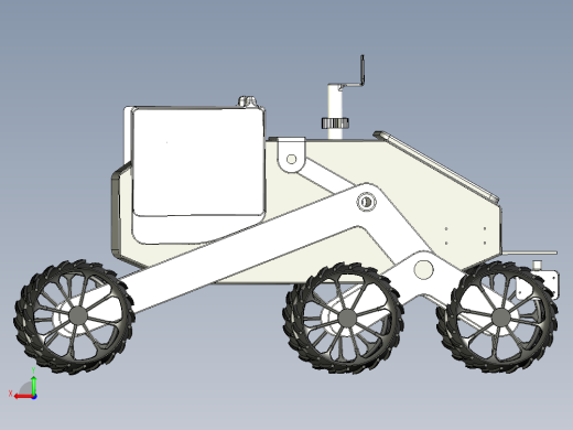 简易月球车模型3D图纸后视缩略图