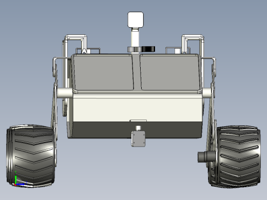 简易月球车模型3D图纸左视缩略图