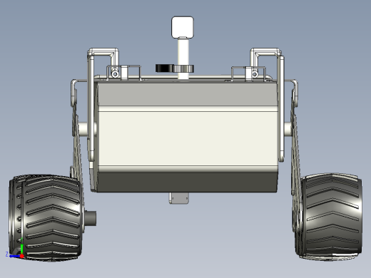 简易月球车模型3D图纸右视缩略图