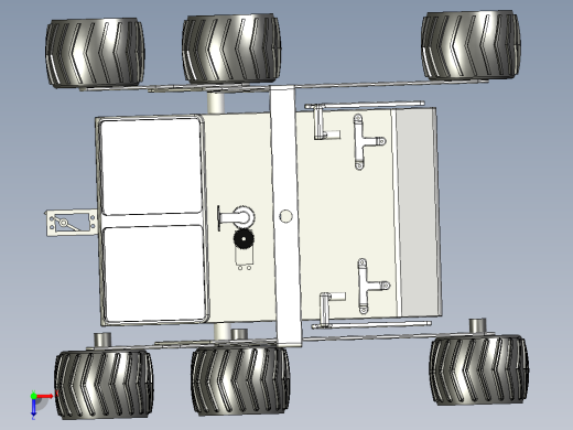 简易月球车模型3D图纸俯视缩略图
