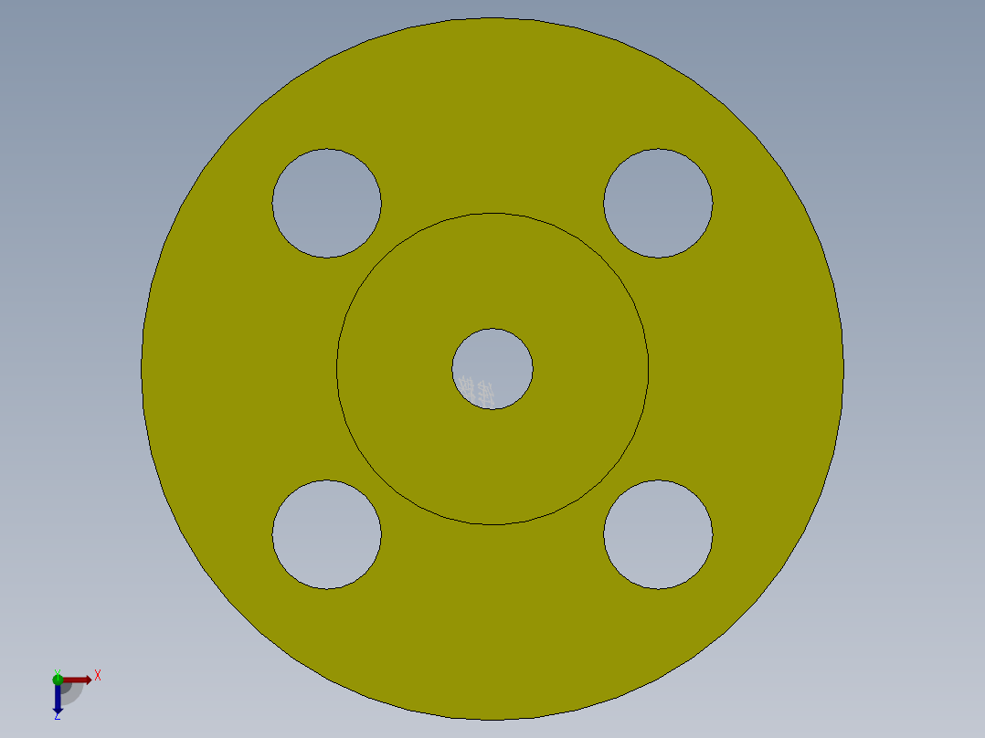 带颈对焊法兰 B系列DN10-600俯视图