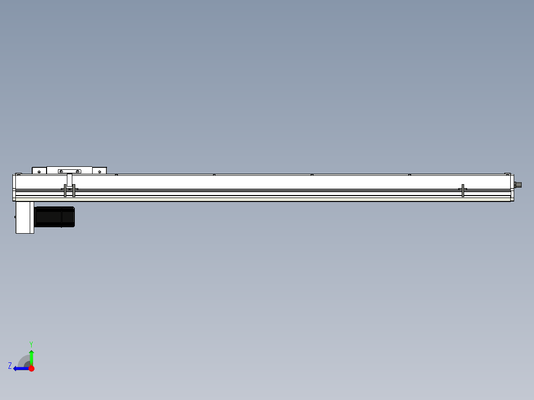 Toyo东佑达直线模组-ECH17-1200-BM-400W右视图
