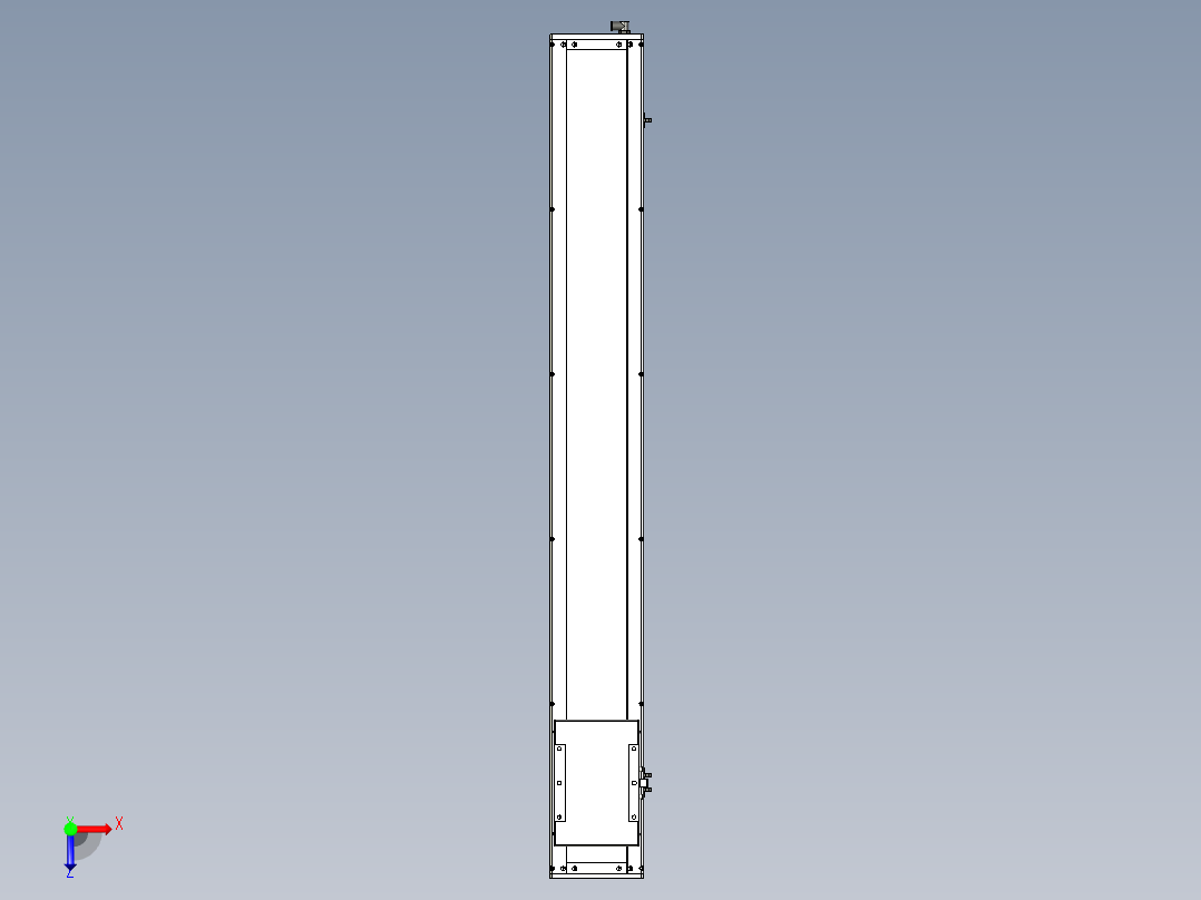 Toyo东佑达直线模组-ECH17-1200-BM-400W俯视图