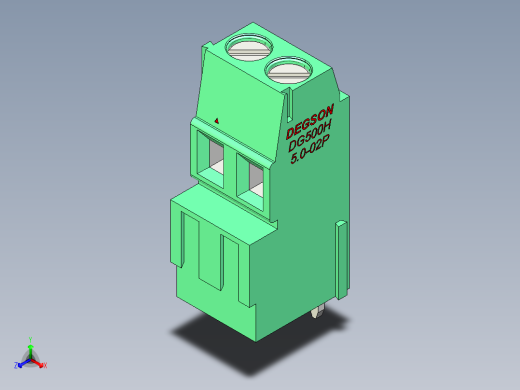 DEGSON DG500 系列 5.05.087.62mm 接线端子-DG500H-5.0-02P-14-00AH