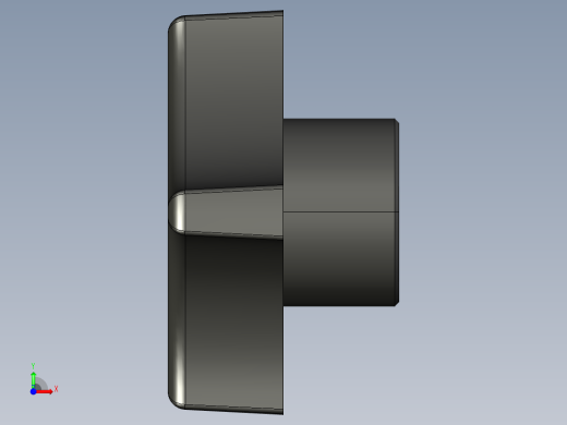 塑料旋钮-Plastic Hand Knob 285-303.STEP前视缩略图