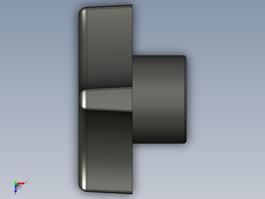 塑料旋钮-Plastic Hand Knob 285-303.STEP俯视缩略图