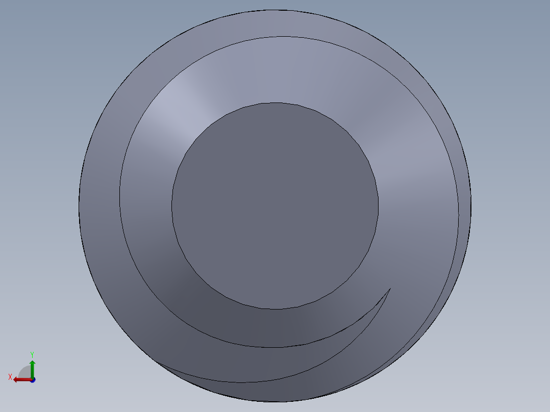 UNC 平头紧定螺钉-UNC SET SCREW 4-40 x 0.3125.SLDPRT后视图