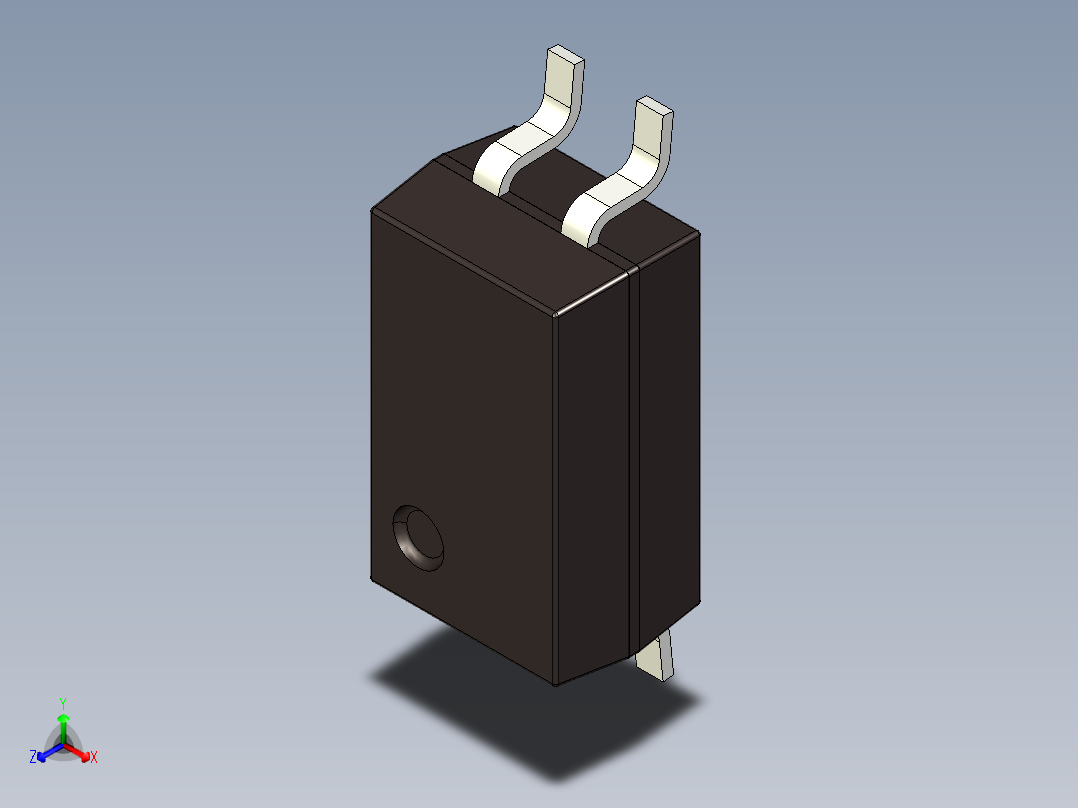 电子元件封装。这个用于晶体管光电耦合器