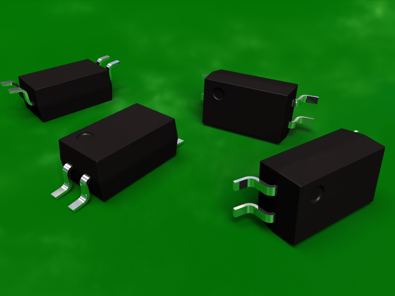 电子元件封装。这个用于晶体管光电耦合器